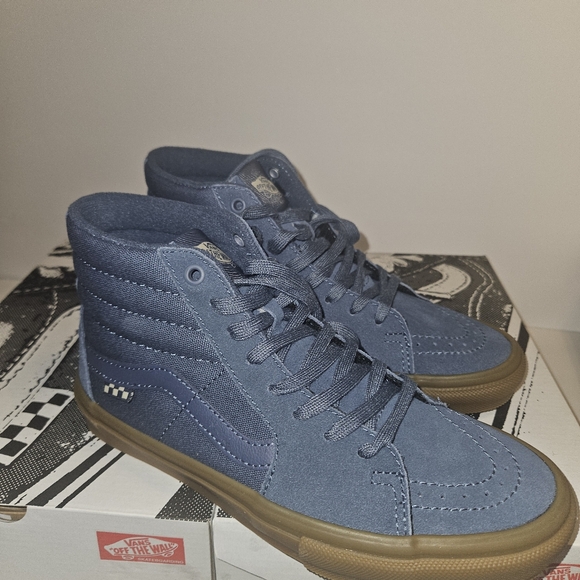 Vans Skate Sk8-Hi Vintage Shoe Blue - Picture 7 of 16